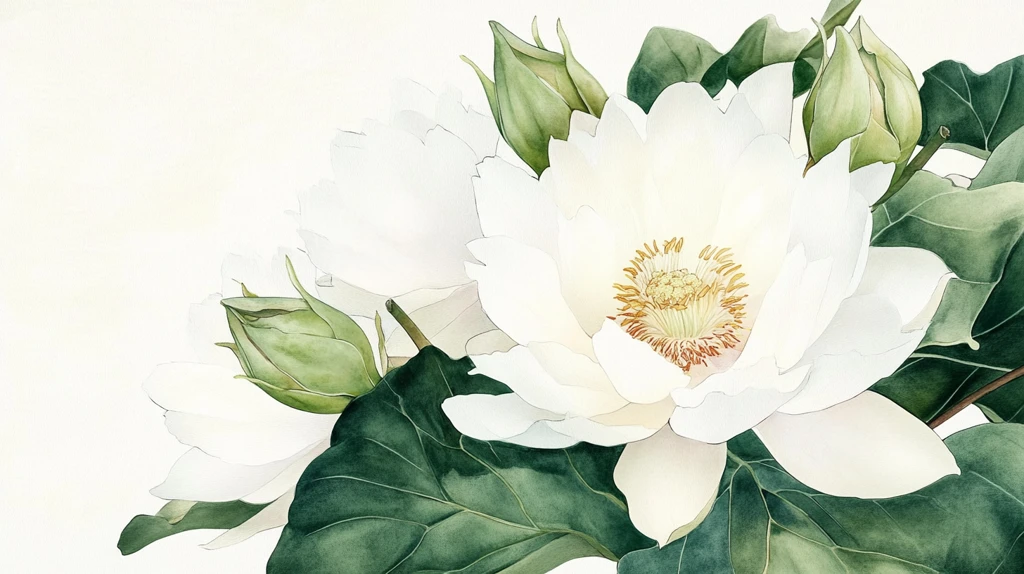 雪莲花包装插画