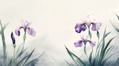 鸢尾花插画