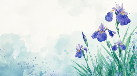鸢尾花插画