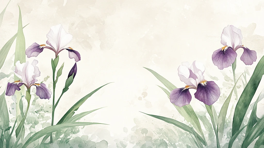 鸢尾花插画