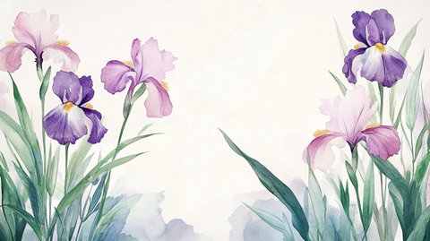 鸢尾花插画