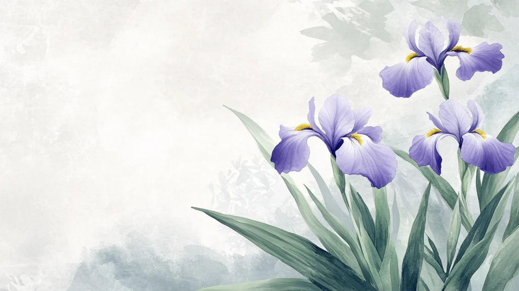 鸢尾花插画
