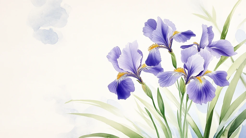 鸢尾花插画