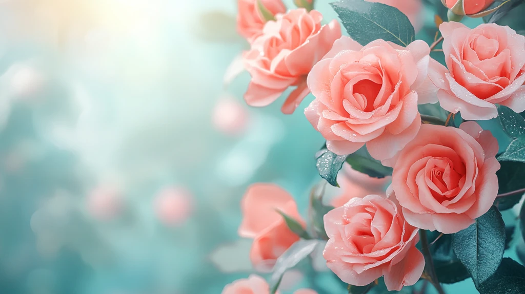 唯美玫瑰花背景