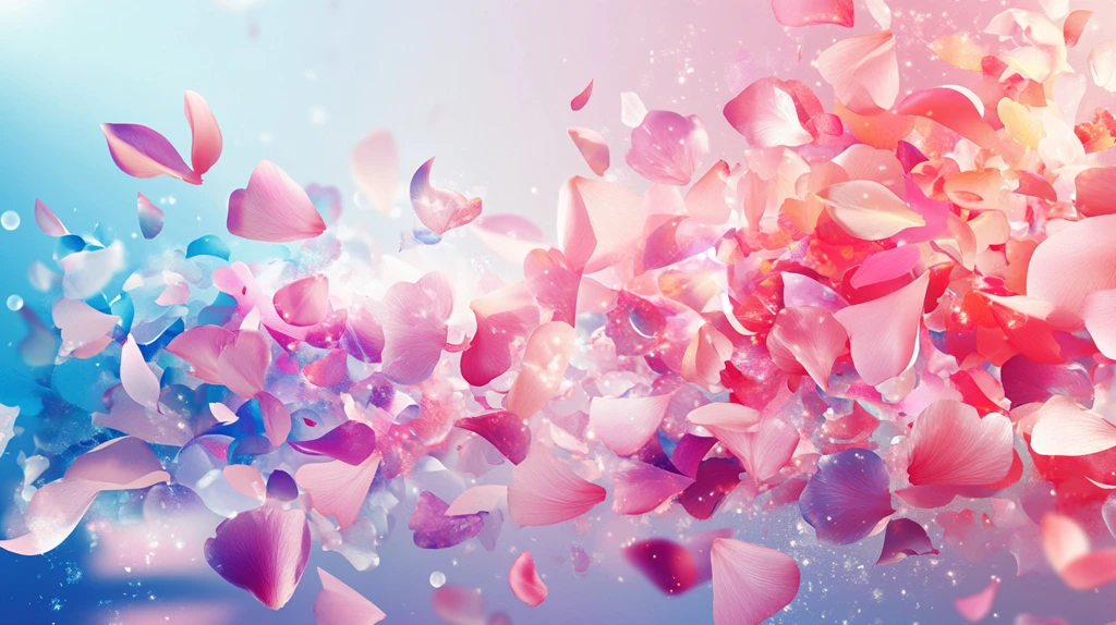 散落的花瓣浪漫唯美