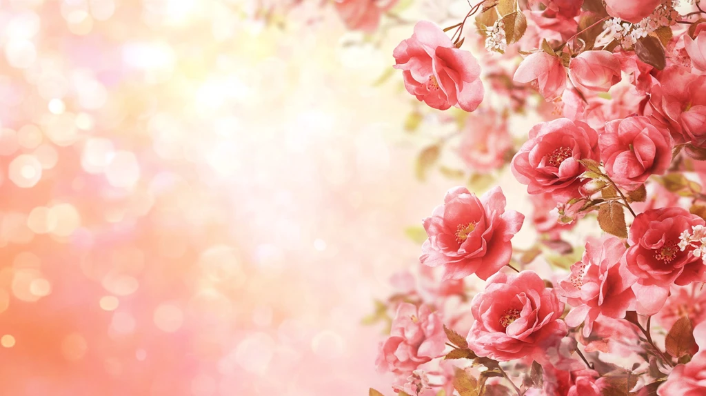 唯美玫瑰花背景