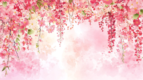 粉色花枝背景