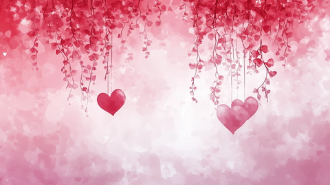 粉色爱心背景