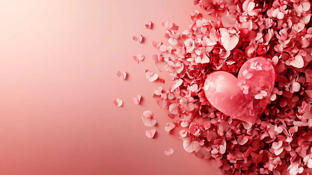 心动浪漫氛围背景