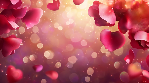 心动浪漫氛围背景
