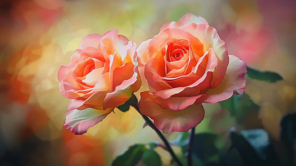 唯美浪漫月季花