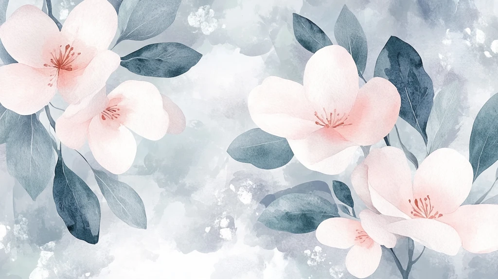 唯美花卉水彩花卉