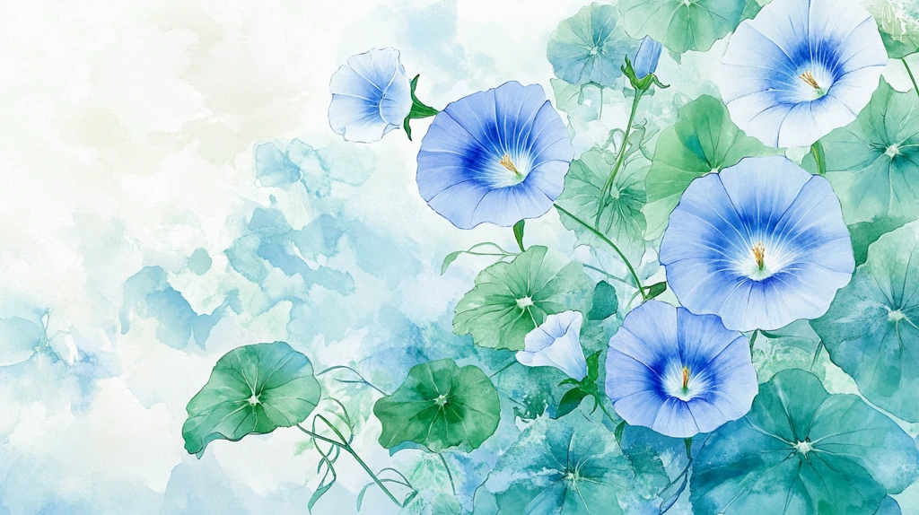 蓝色牵牛花素材