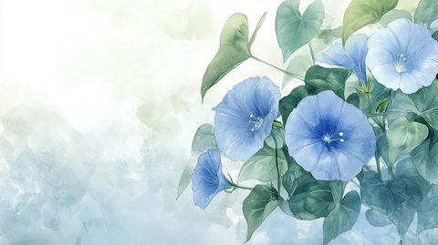 蓝色牵牛花素材