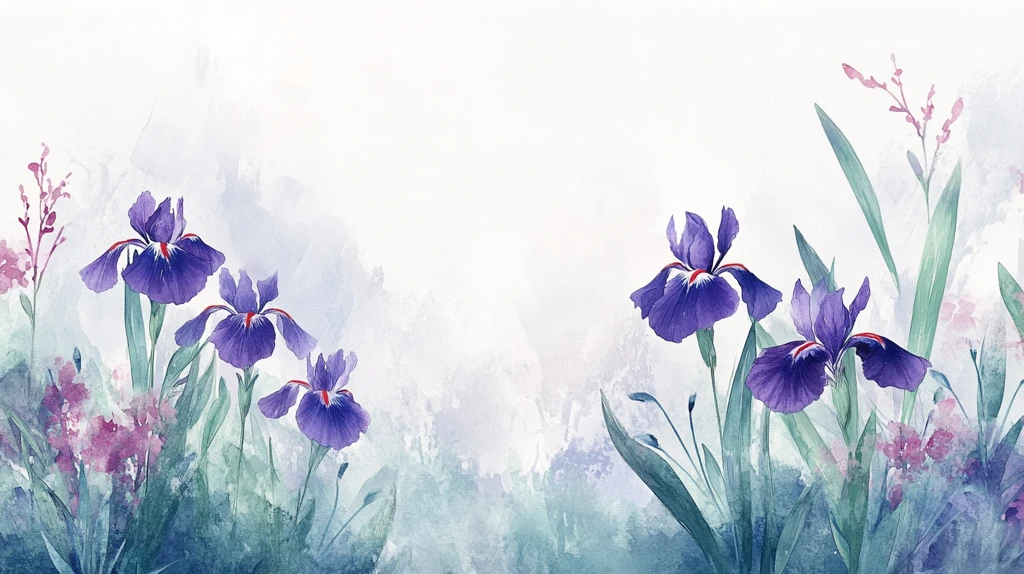 鸢尾花插画