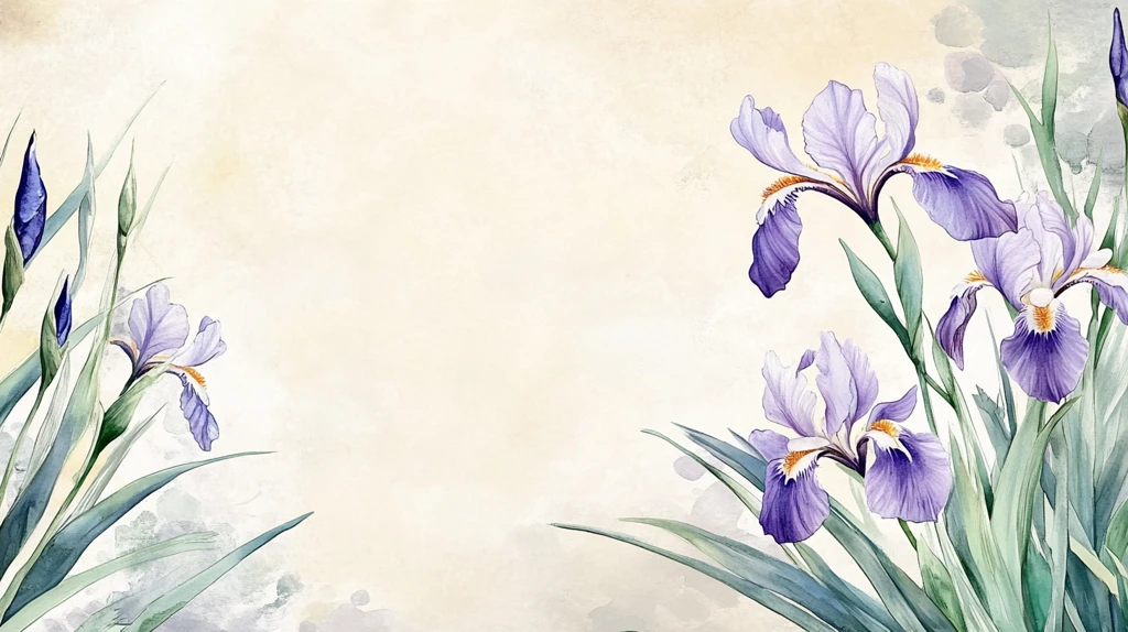 鸢尾花插画