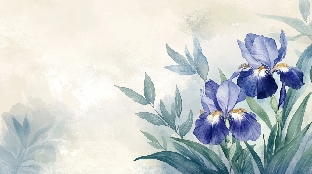 鸢尾花插画