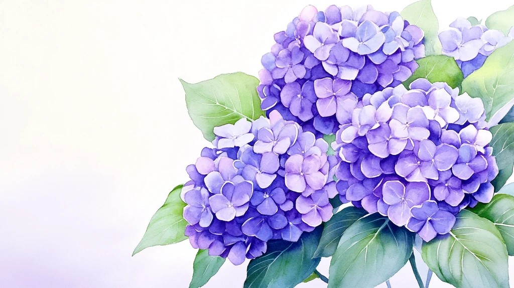 唯美绣球花背景