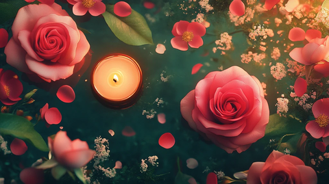 闪光光圈玫瑰花