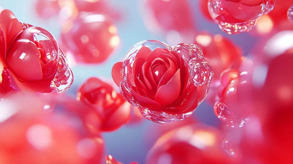 立体玫瑰花藤背景