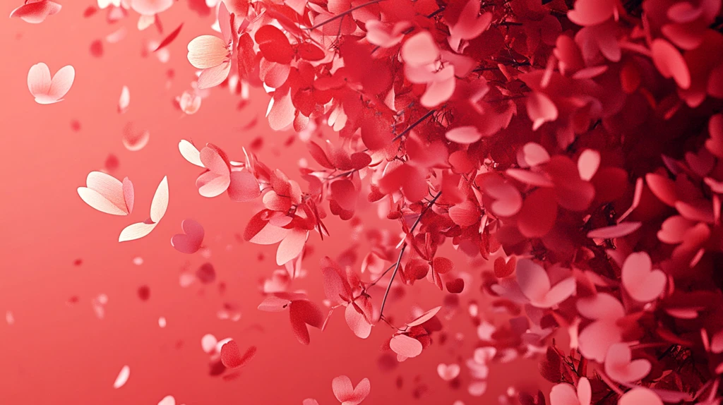 散落的花瓣浪漫唯美