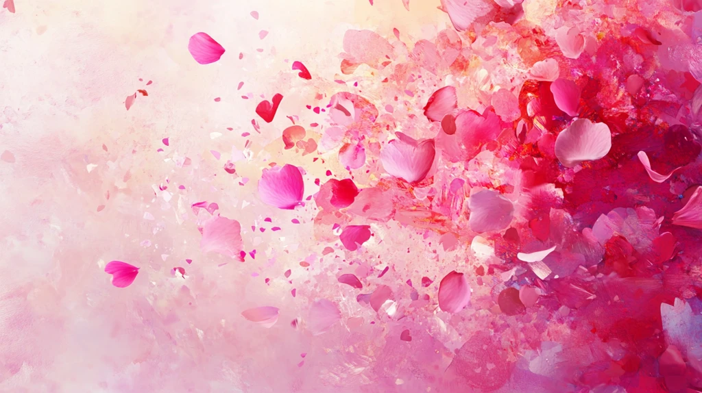 散落的花瓣浪漫唯美