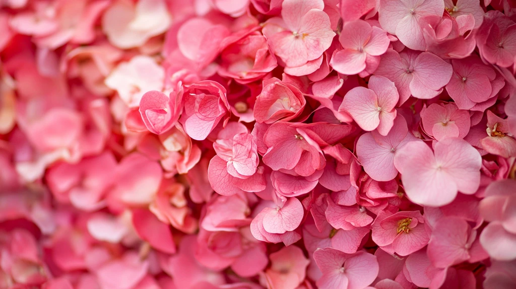 粉色绣球花背景