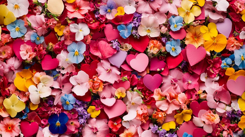 花墙背景花瓣墙