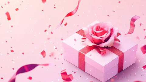粉色浪漫生日礼物