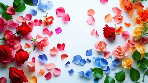 立体玫瑰花藤背景