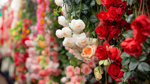 鲜花花墙玫瑰花