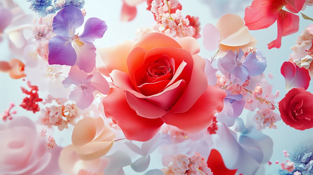 春日绚丽炫丽温柔玫瑰