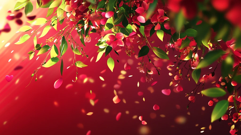 散落的花瓣浪漫唯美