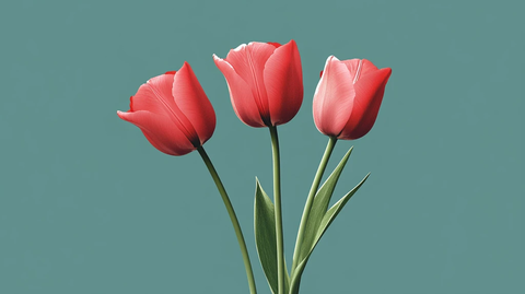 质感郁金香花朵