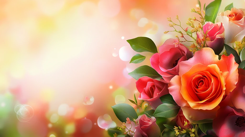 浪漫梦幻玫瑰花卉素材