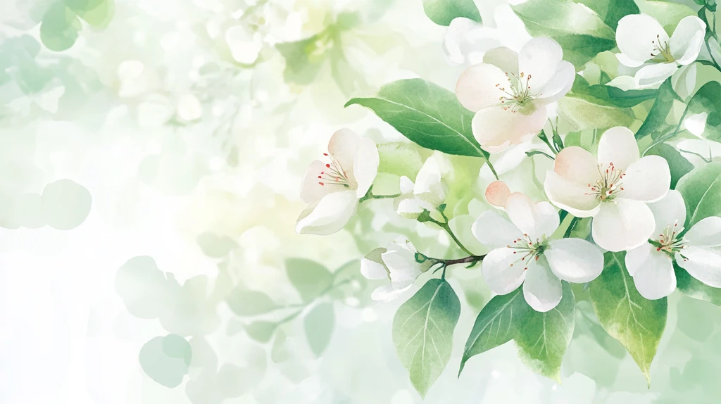 唯美春天花朵背景