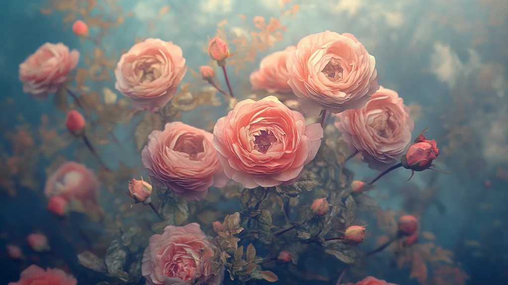 春日绚丽炫丽温柔玫瑰