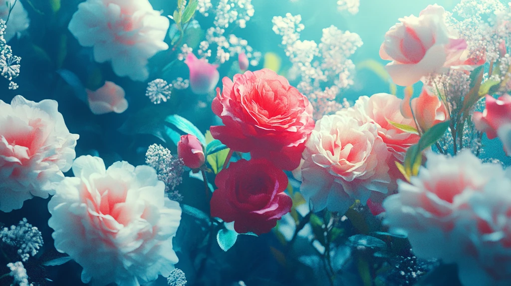 春日绚丽炫丽温柔玫瑰