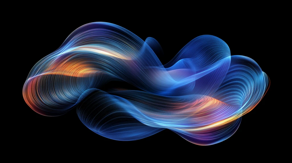 幻彩流体抽象线条背景