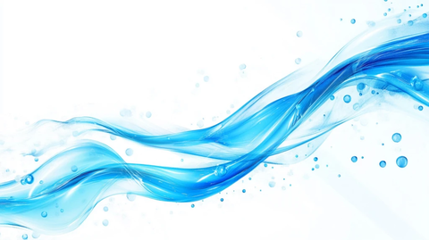 蓝色波纹唯美线条