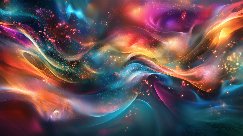 流光意境彩色渲染图案