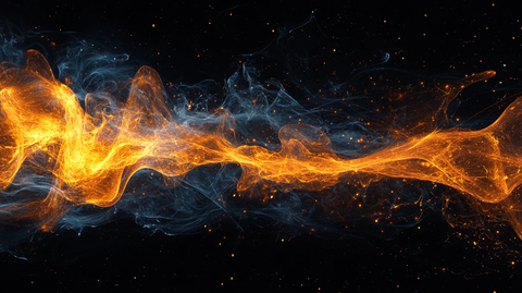 金色动感线条流体熔浆