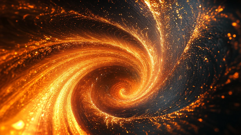 金色漩涡抽象素材
