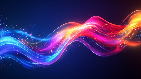 流光渐变彩色炫酷飘带