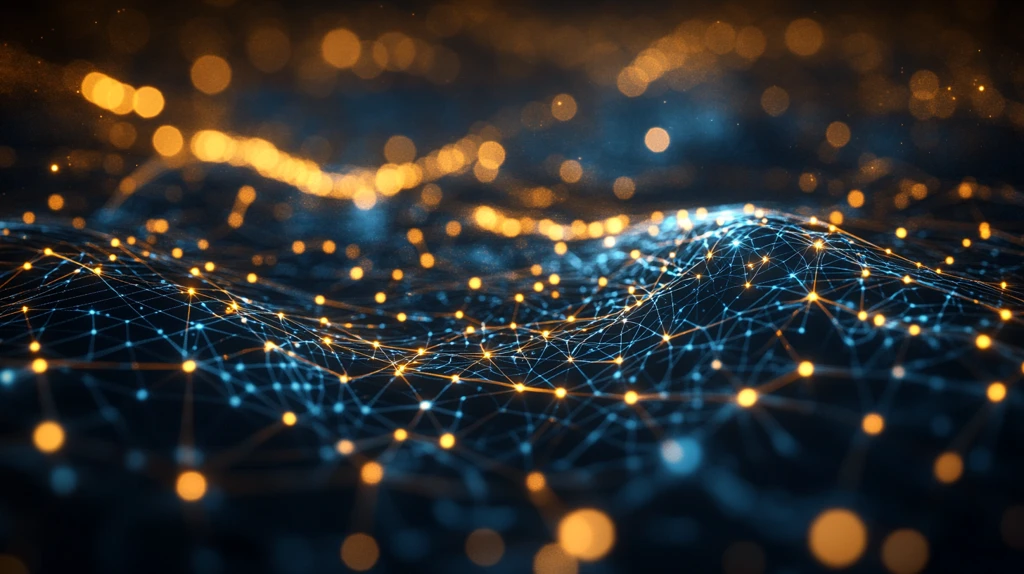 线条网络蓝色背景