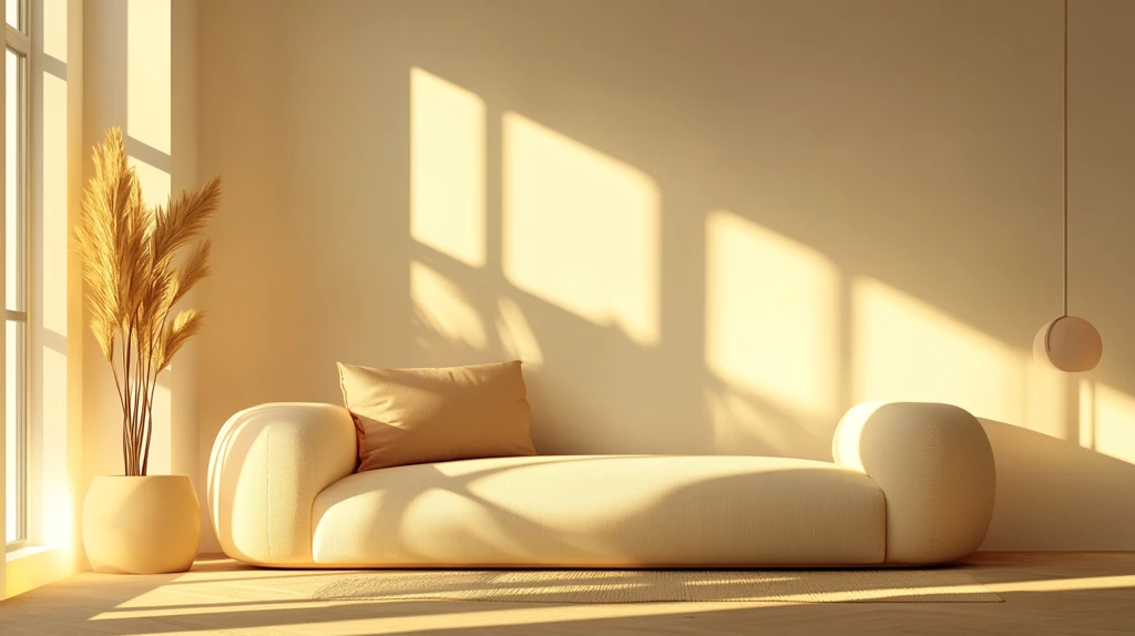 黄色室内暖光太阳光