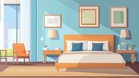 卧室插画