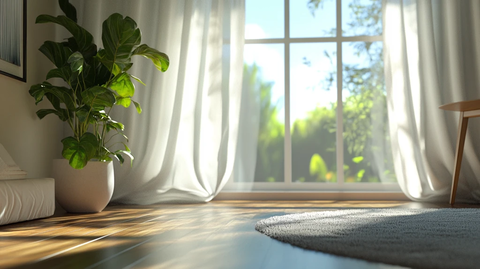 阳光植物窗台小绿植