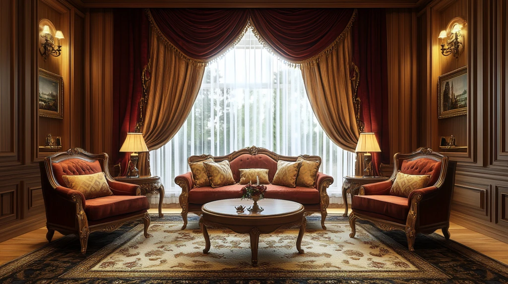 法式客厅场景