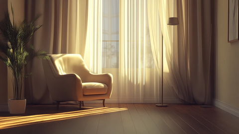 黄色室内暖光太阳光